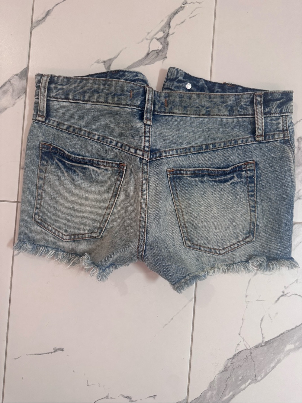 Free People Light Blue Denim Shorts
